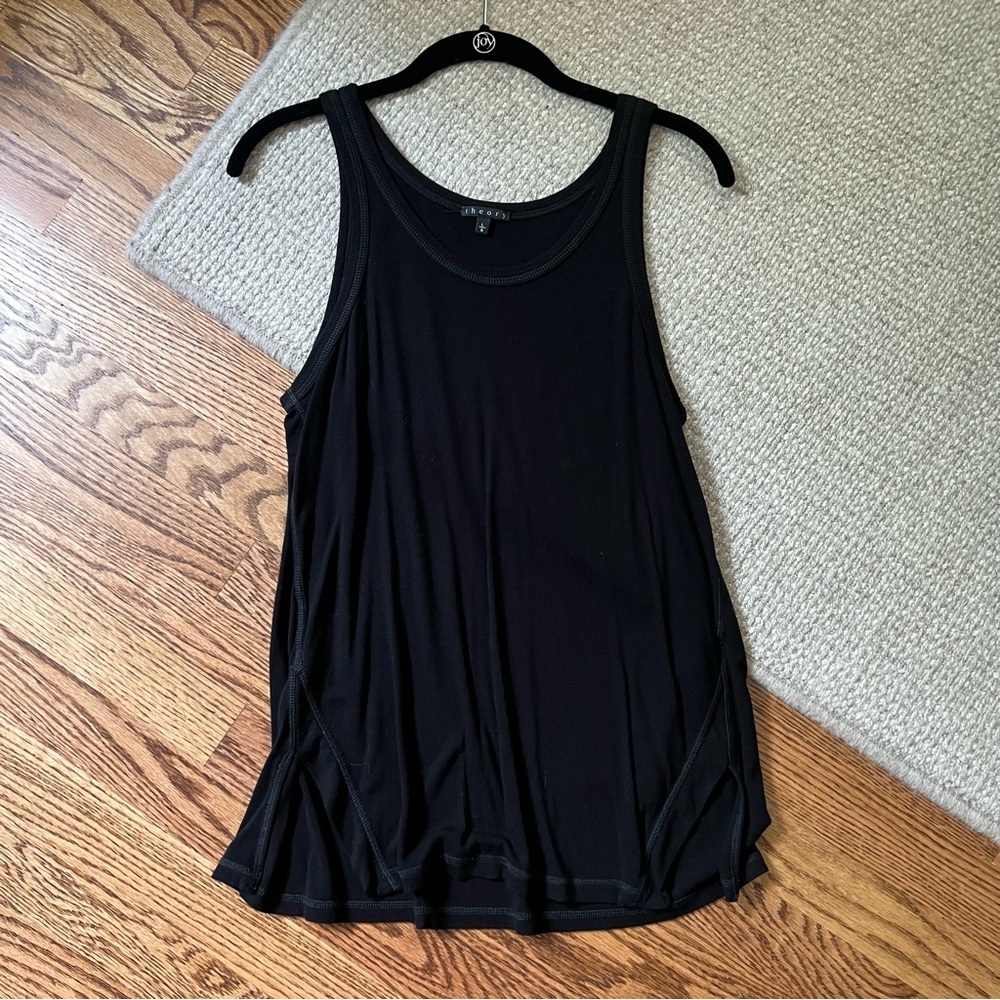 Theory Black Tank Sz. L